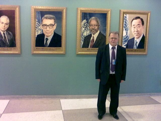 Виктор Мальцев в штаб-квартире ООН 